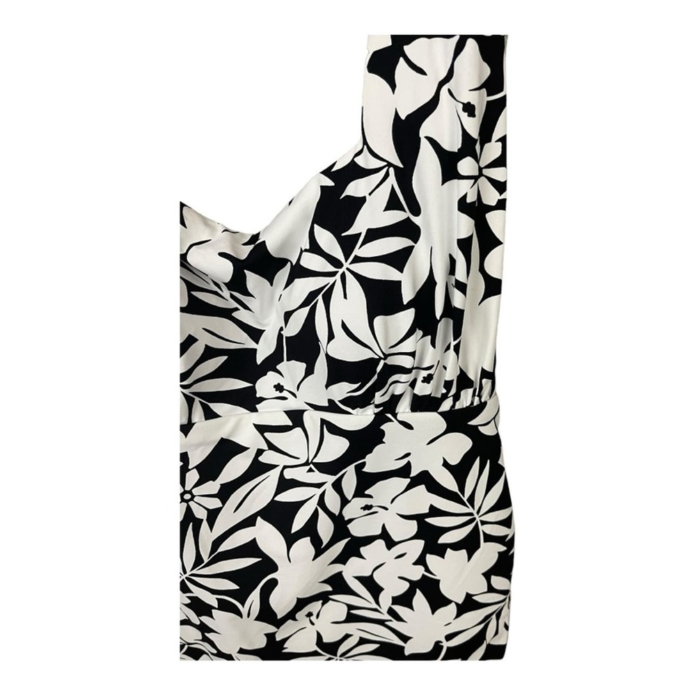 Lands' End Square Neck Halter Tankini‎ Swimsuit Top in Havana Print Size 4 NWT - Picture 5 of 8